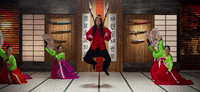 ninja flying GIF by Walk Off The Earth  