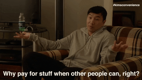 cbc whos paying GIF by Kim's Convenience