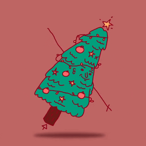 Christmas Tree Character Design GIF by zapatoverde