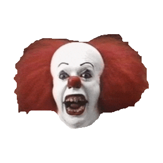 mad pennywise the clown Sticker