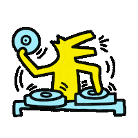 Haring Hip Hop Sticker