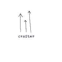 Elizabethalvite arrow crafter elizabethalvite Sticker