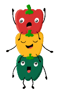 Friends Peppers Sticker by Dolina Ovoshey