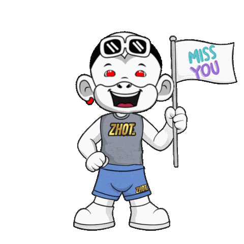 Happy Miss You Sticker by Zhot