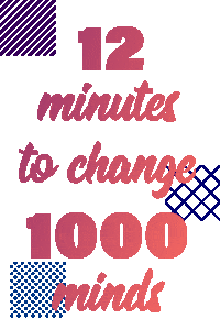 12 Minutes To Change 1000 Minds Sticker by Socialus Marketingas