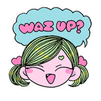 Waz Up Sticker by Stickerbaby