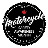 MotorcyclingCanada canada safety mcc motorcycling Sticker