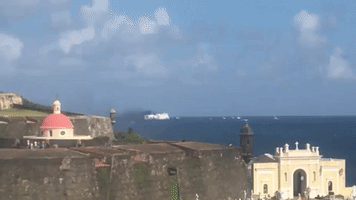 Fire on Caribbean Fantasy Ferry Off San Juan