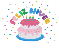 Paulasmlima happy birthday cake feliz aniversario Sticker