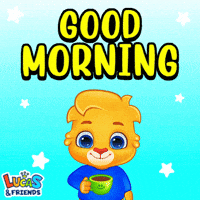 Good Morning Coffee GIF by Lucas and Friends by RV AppStudios