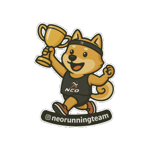 NeoTrainner giphygifmaker run neo correr Sticker