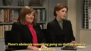 aidy bryant theres obviously something going on GIF by Saturday Night Live