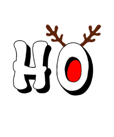 sadviart giphyupload newyear deer hohoho Sticker