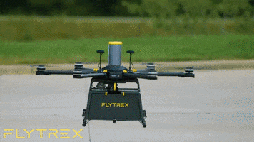 Flytrex-Aviation sky drone food delivery takeoff GIF