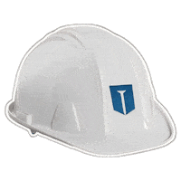 bluenailnj hat shield hardhat construction hat Sticker