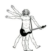 icedrawshere music rock guitar italy Sticker