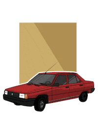 RenaultCol renault renaultco renault 12 feria de flores Sticker