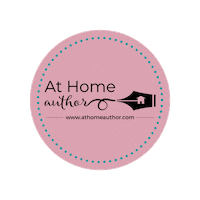 athomeauthor logo brand book circle Sticker