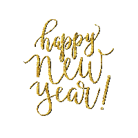 Happy New Year Glitter Sticker