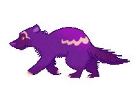 NIKADAKAVANA animation running orange purple Sticker