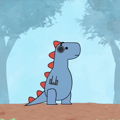 Chilling T-Rex GIF