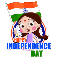 15 August India Sticker by Chhota Bheem