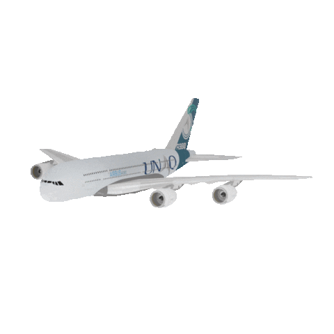 UNAQ fly airplane avion unaq Sticker