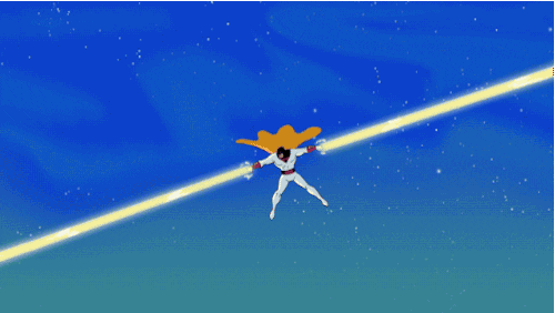 flying space ghost GIF