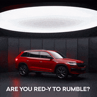 skodaglobal red boom ready roar GIF