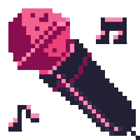 Pink Singer Sticker