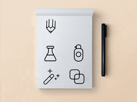 webest motion icon pen ui GIF