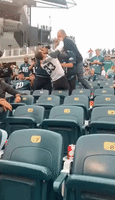 Football Fans Fight in Stands at Eagles Game