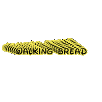 Walking Bread Sticker by Alex Boya
