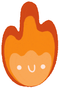 Fire Flame Sticker by Hillustrations