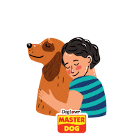 masterdogcl dog dogs hugs perro Sticker