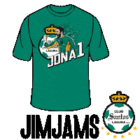 Santos Laguna Tshirt Sticker by Jim Jams
