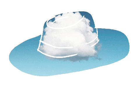 mariaflorenciarq giphyupload hat cloud clouds Sticker