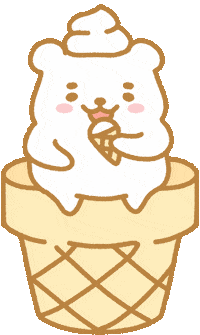 Ice Cream Eating Sticker