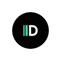 designarafr d round letter d designarafr Sticker