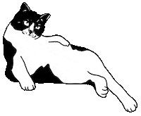 Cat Chill Sticker by Wonderyash