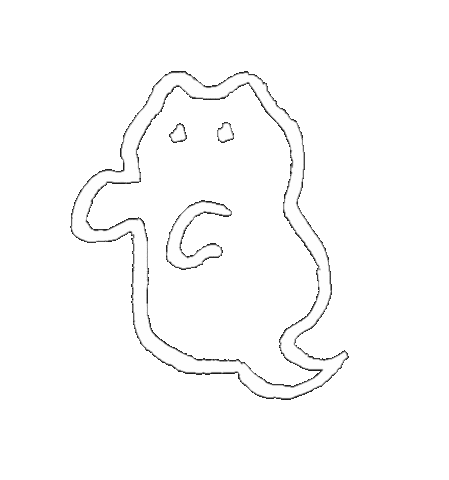 White Cat Milkshake Sticker