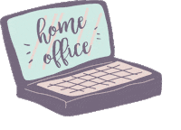 Work Computer Sticker by fulanasgraficas