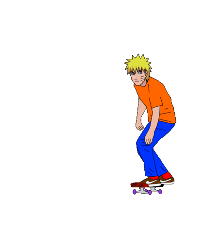 naruto skate Sticker