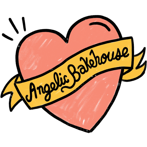 angelicbakehouse giphyupload love heart food Sticker