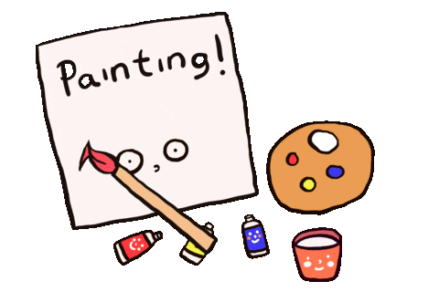 Painting Sticker by cypru55