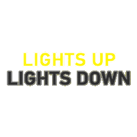 party lights up Sticker by Rodge