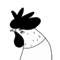 Illustration Rooster Sticker by nono