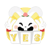 Chinese New Year Rabbit Sticker by riverhongbao