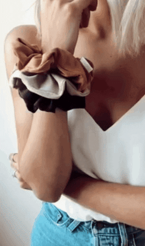 Zenchies giphygifmaker giphygifmakermobile coffee scrunchie GIF