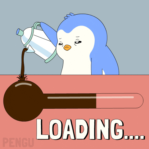 Sleepy Coffee Time GIF by Pudgy Penguins